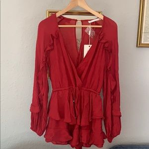 Red romper